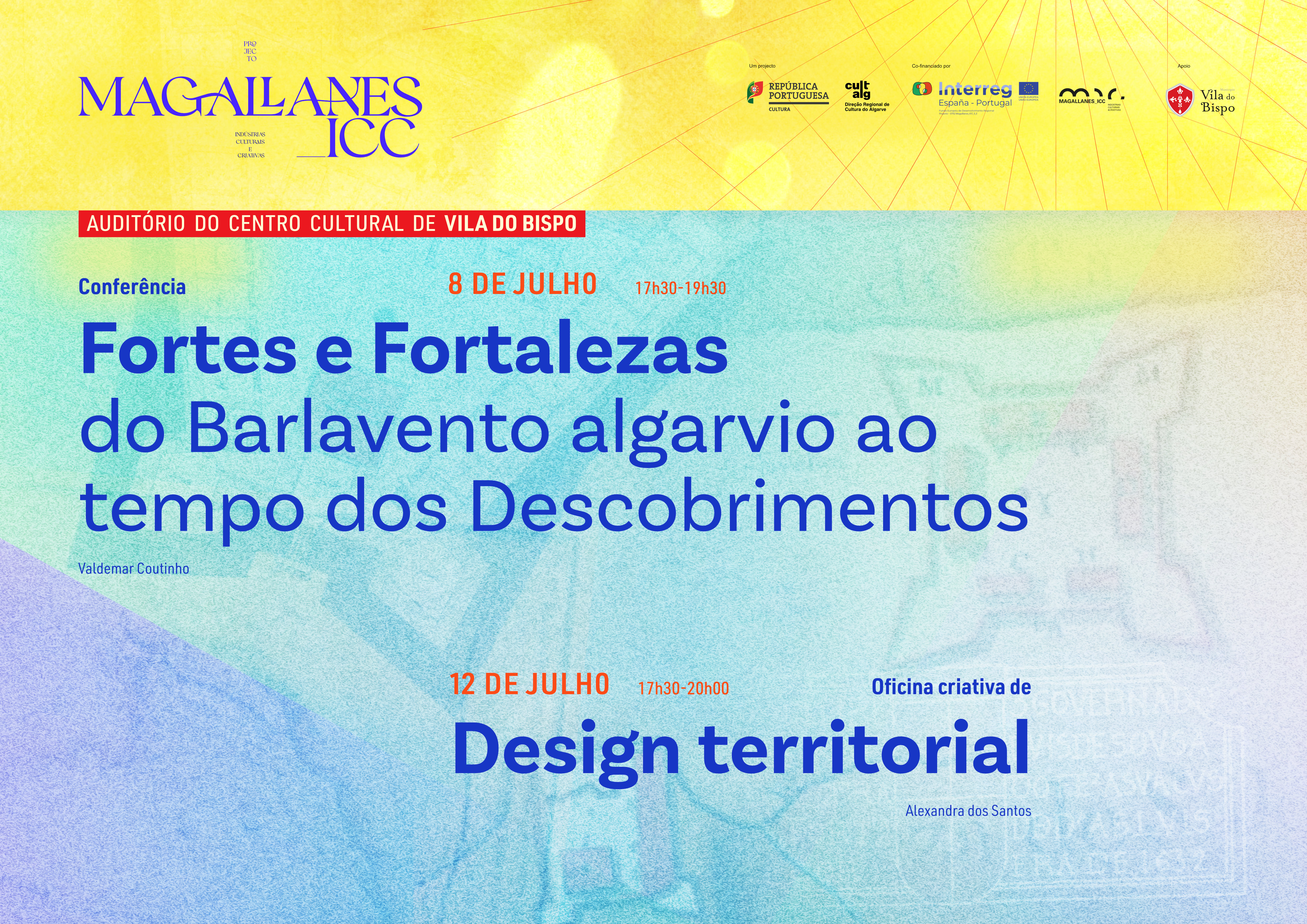 Conferência sobre Fortificações Algarvias na Época dos Descobrimentos e Oficina Criativa de Design Territorial são as próximas atividades da DRCAlg no âmbito do Magallanes_ICC
